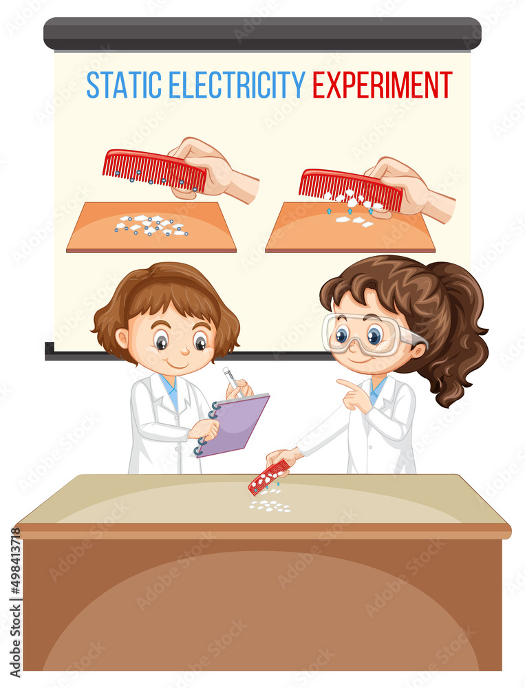 静电与梳子科学实验