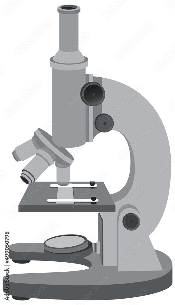 隔离显微镜卡通设计