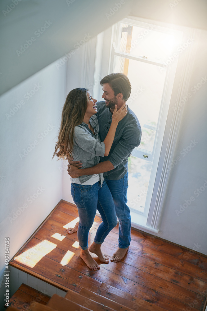 When I look into your eyes, I see your soul. Shot of an affectionate young couple starring into each