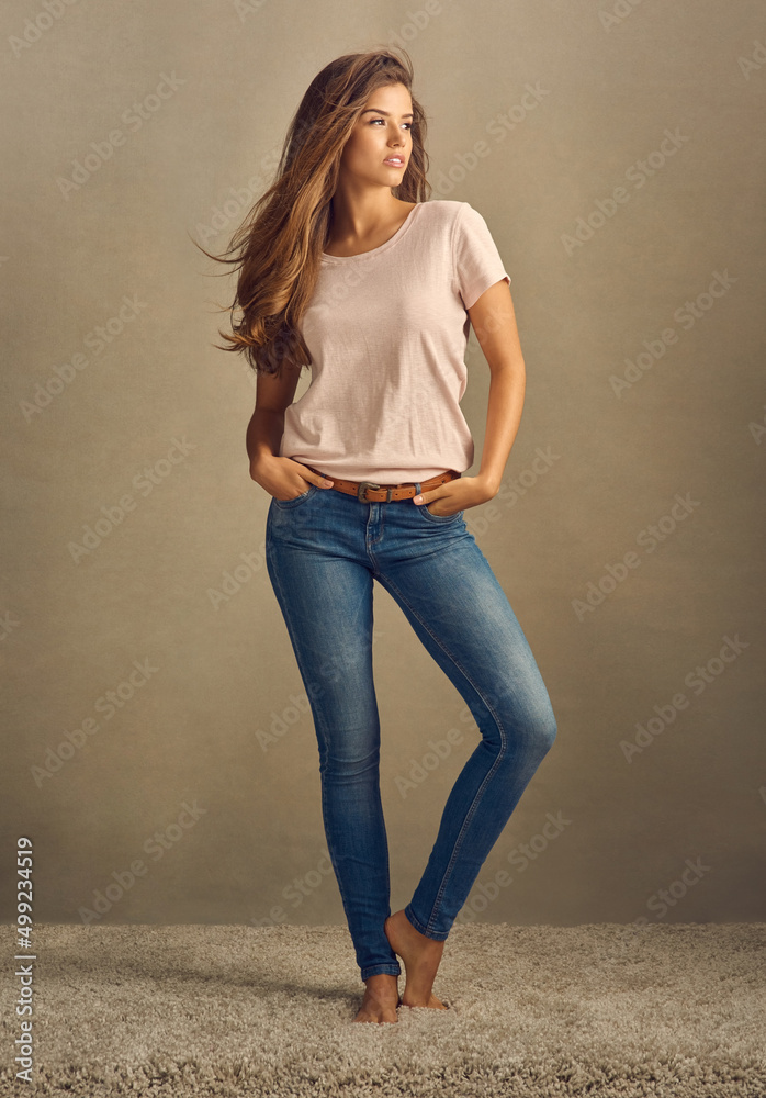 You should never be afraid to be you. Studio shot of a beautiful young woman posing in the studio.