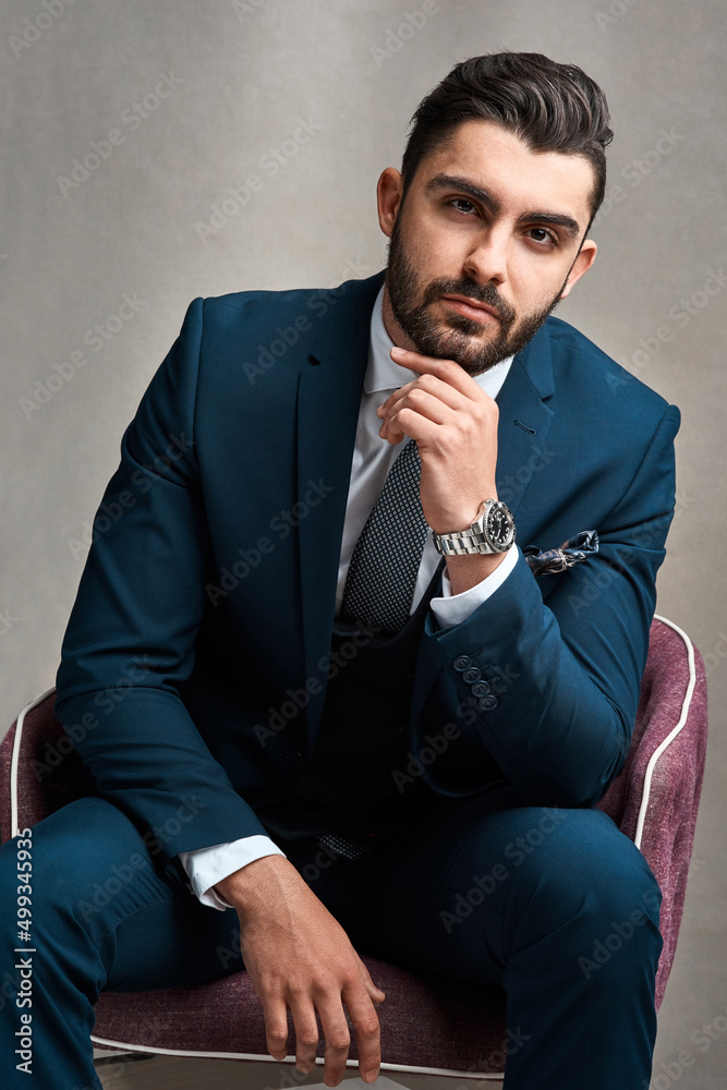 You can work for a boss or be the boss. Studio portrait of a stylishly dressed young businessman sit