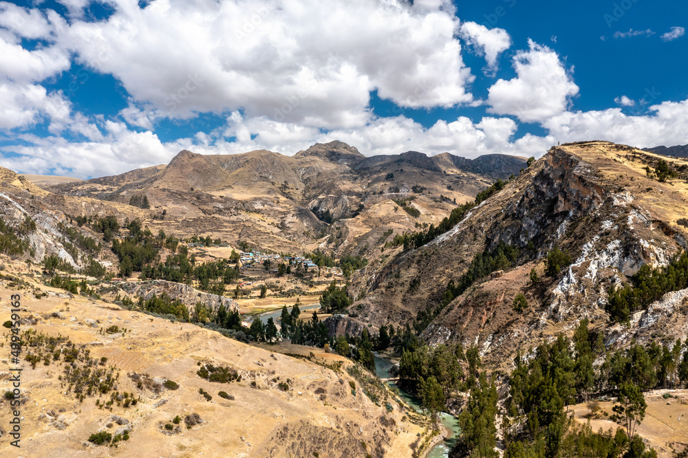 The Aimaraes river in Junin in the Peruvian Andes