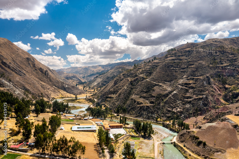 The Aimaraes river in Junin in the Peruvian Andes