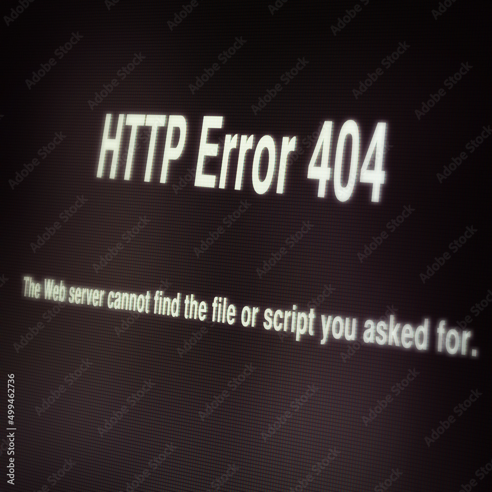 Page not found. Shot of a webpage error message -ALL design on this image is created from scratch by