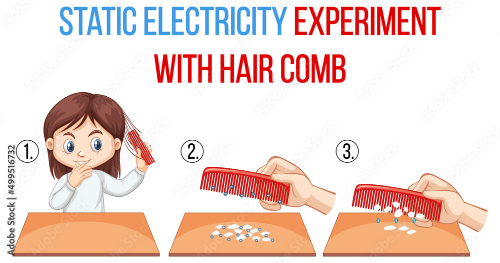静电与梳子科学实验
