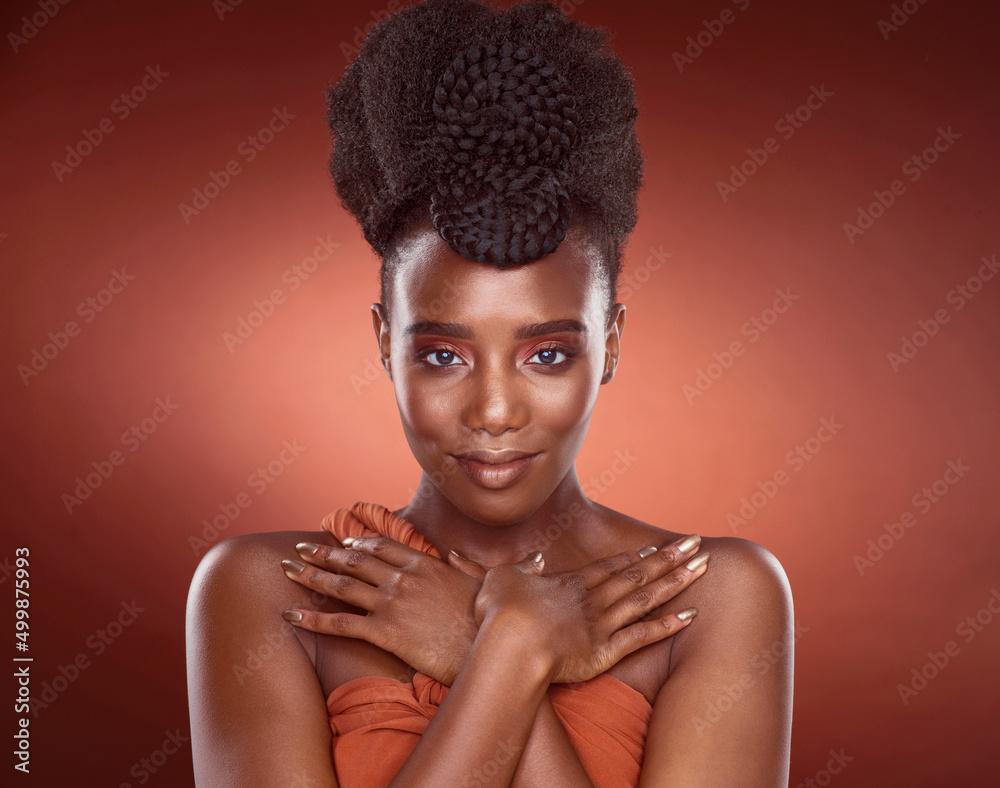 Once a queen, always a queen. Cropped portrait of an attractive young woman posing in studio against