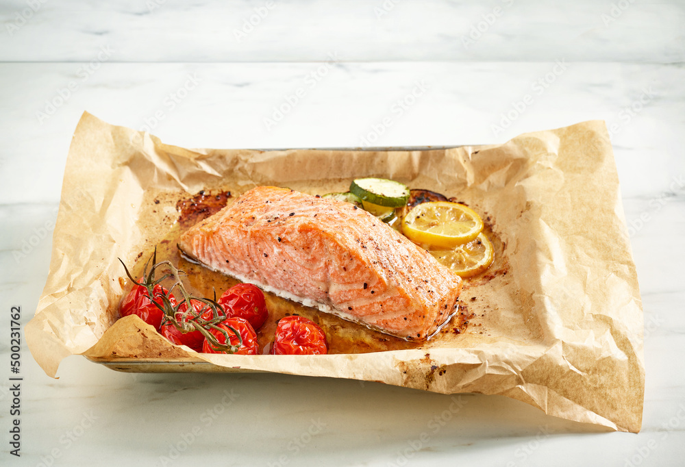 roasted salmon filet