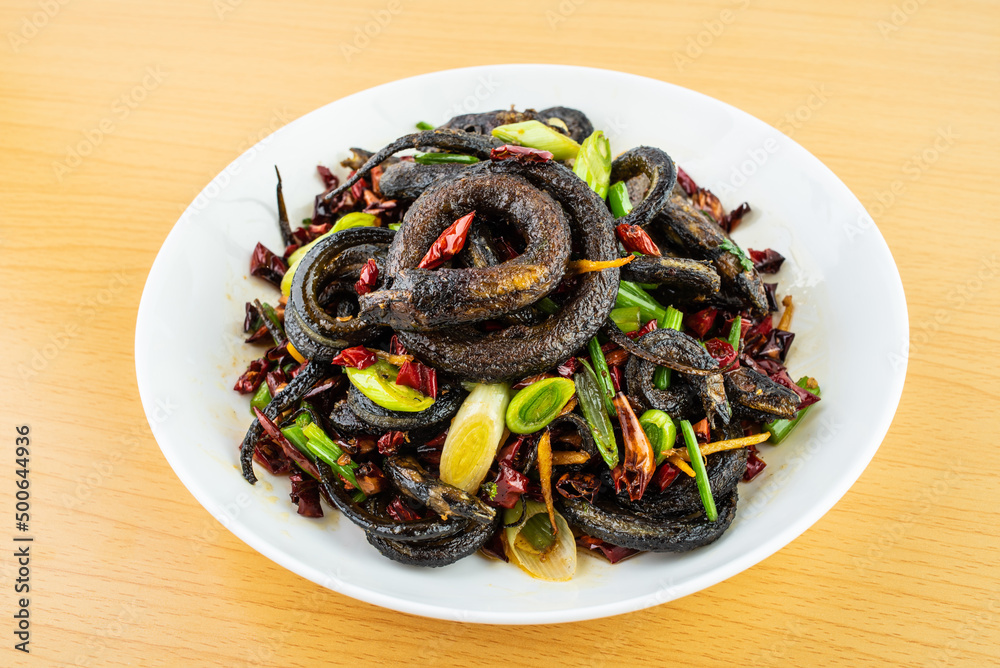 Chinese Hunan cuisine spicy eel