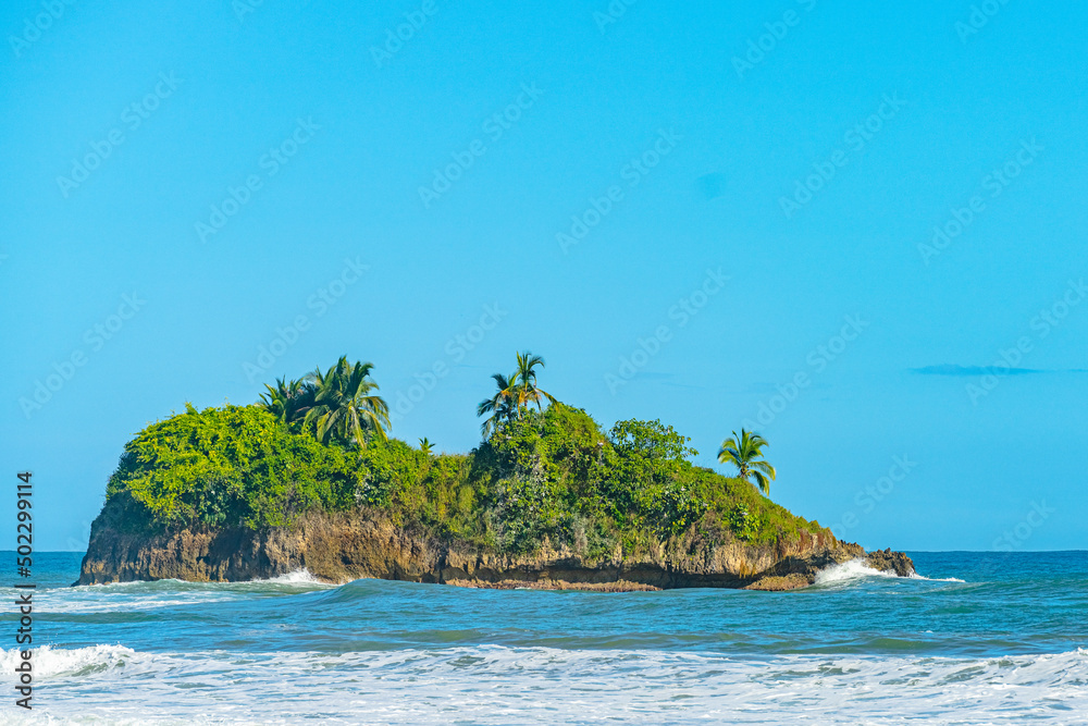 Playa Cocles, beautiful tropical Caribbean beach, Puerto Viejo, Limon province, Costa Rica east coas