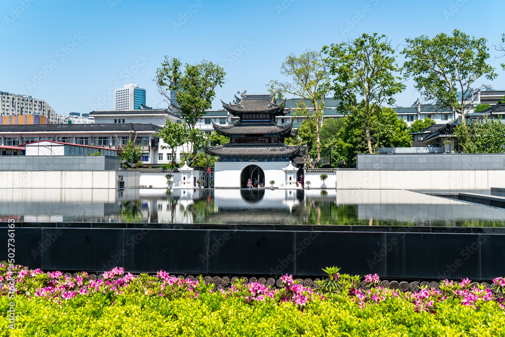 南京孔庙秦淮河古建筑