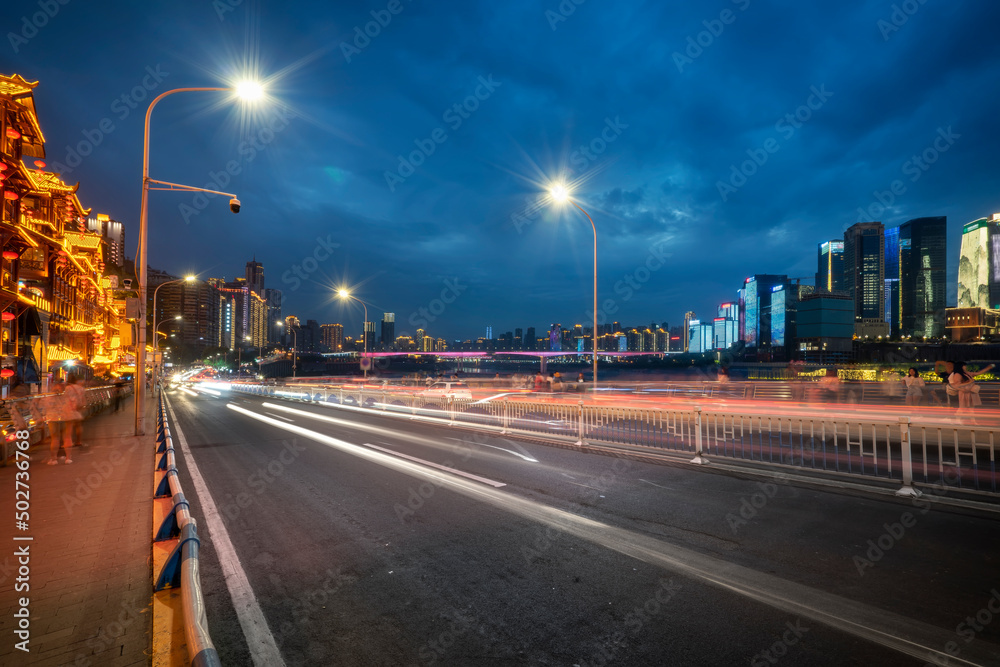 重庆洪崖洞夜景特写