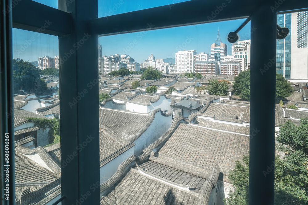 Ancient streets and alleys and old houses in Fuzhou