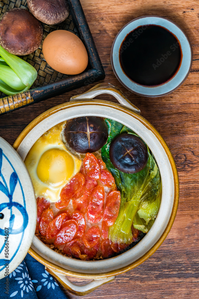 中国广东广州菜腊味火锅饭