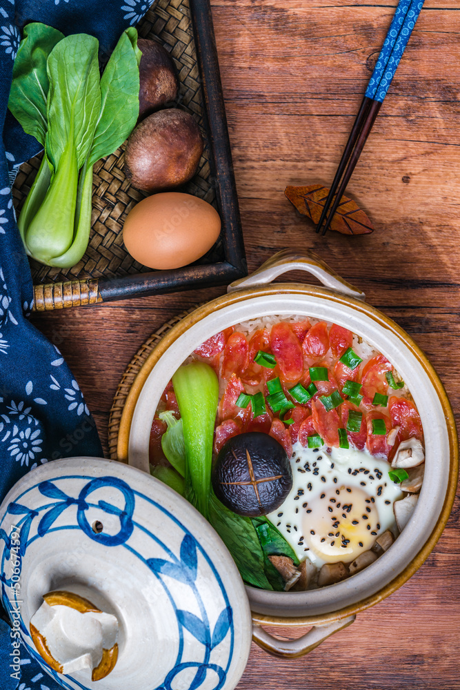 China Guangdong Guangzhou Cuisine Lamei Claypot Rice