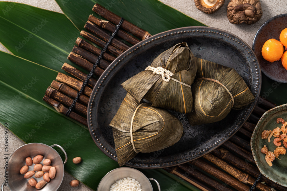 Zongzi, rice dumpling for Duanwu Dragon Boat Festival food.