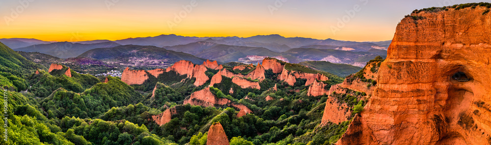 Las Medulas, a Roman gold-mining site. UNESCO world heritage in Castile and Leon, Spain