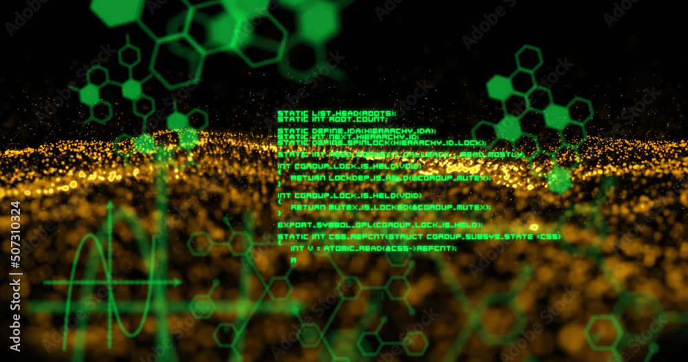 针对黄金数字波的数据处理和分子结构的数字图像