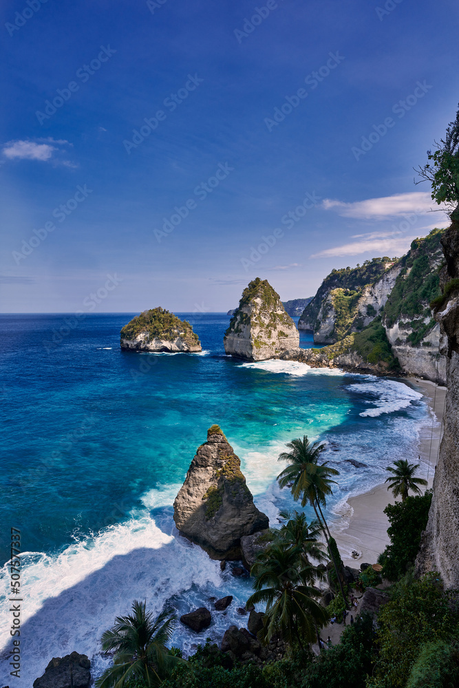 Diamond Beach on Nusa Penida island, Bali, Indonesia