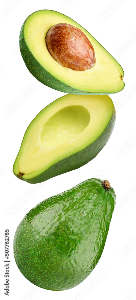 Avocado isolated on white background