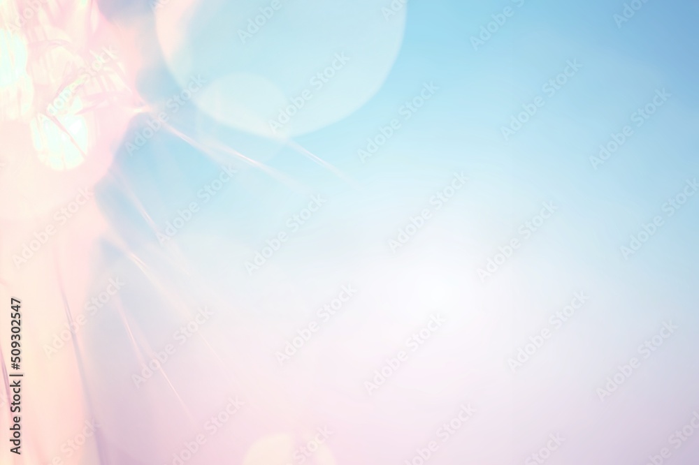 Blurred refraction light, bokeh or organic flare overlay effect background