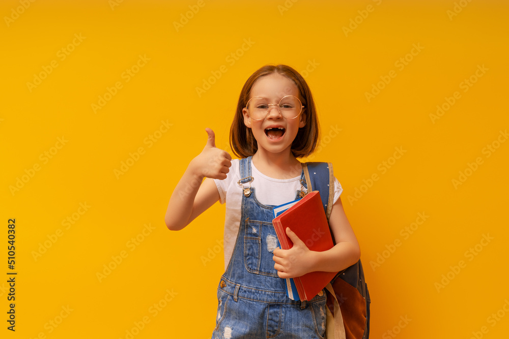 girl is ready to back to school