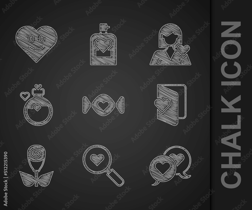 Set Candy，Search heart love，heart in speech bubble，情人节传单，Flower rose，瓶装