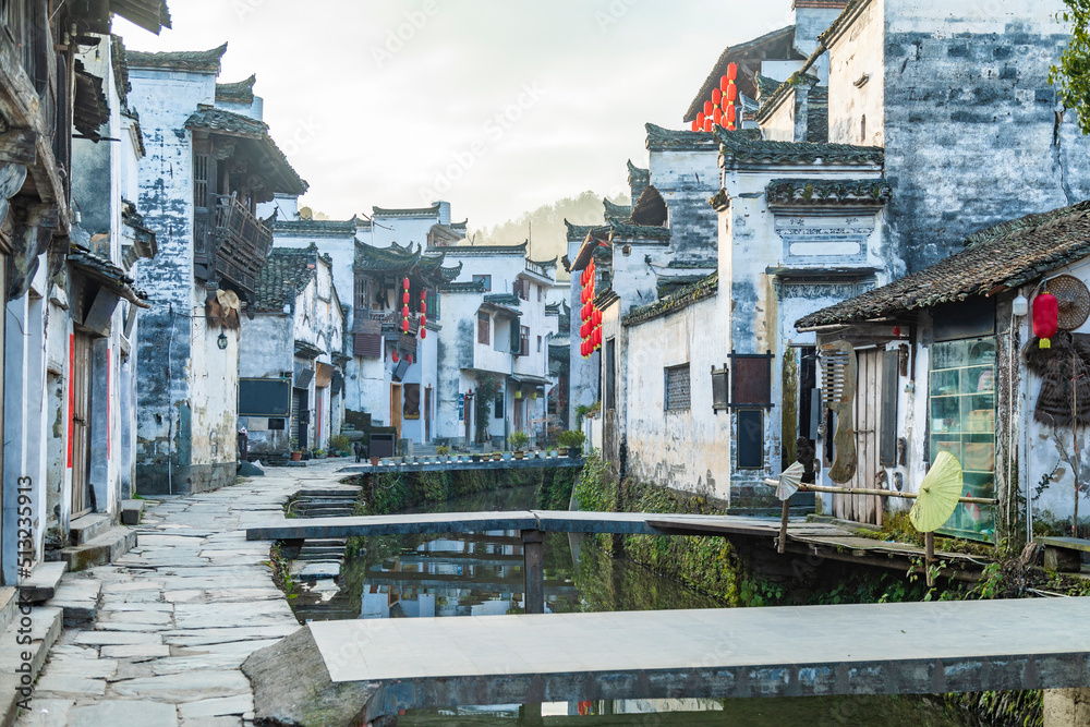 江西婺源里坑风景区风光