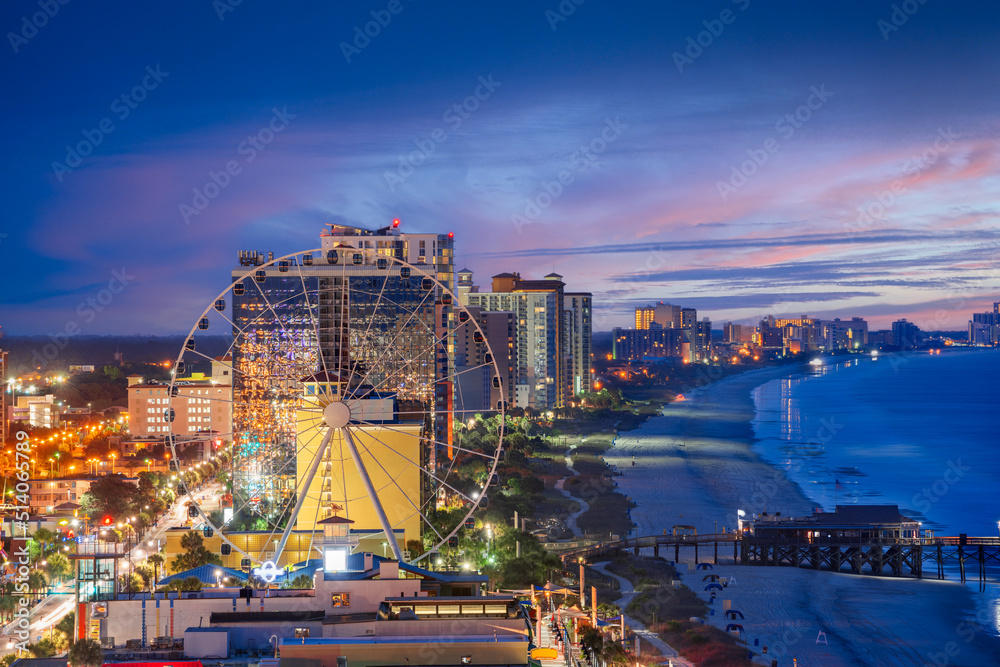 Myrtle Beach, South Carolina, USA City Skyline