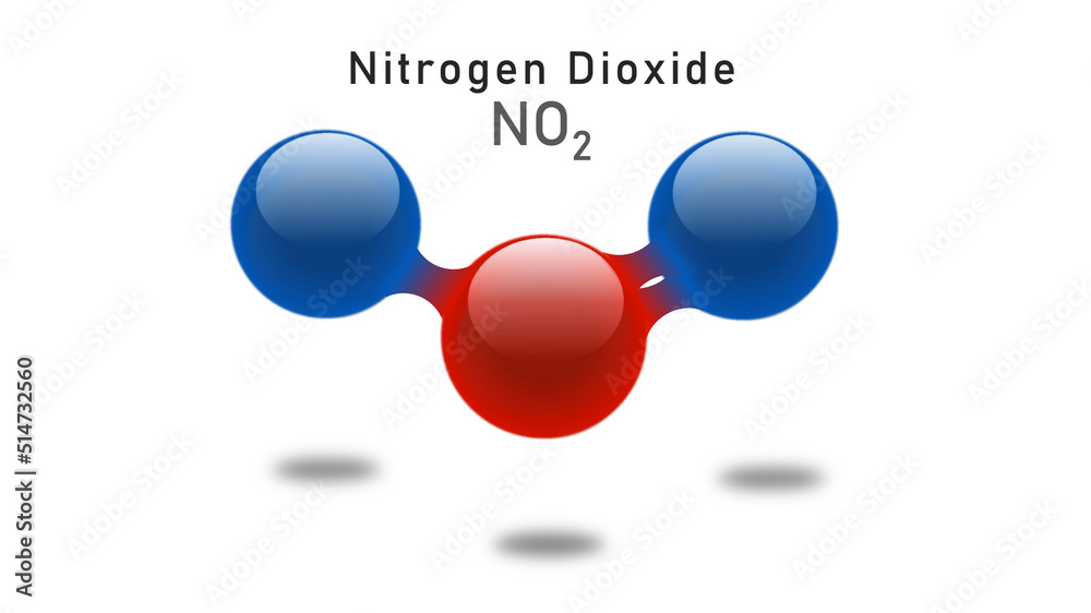 二氧化氮的结构。