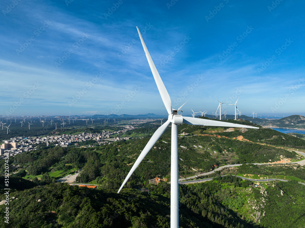 Wind Turbines in mountain 