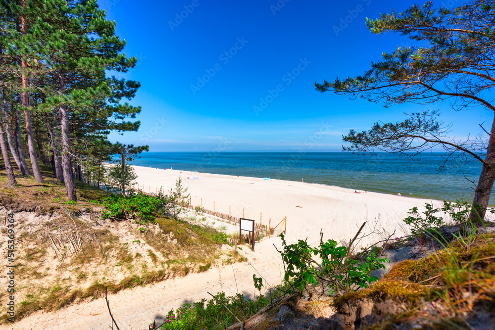 波兰什图托沃波罗的海夏季海滩景观