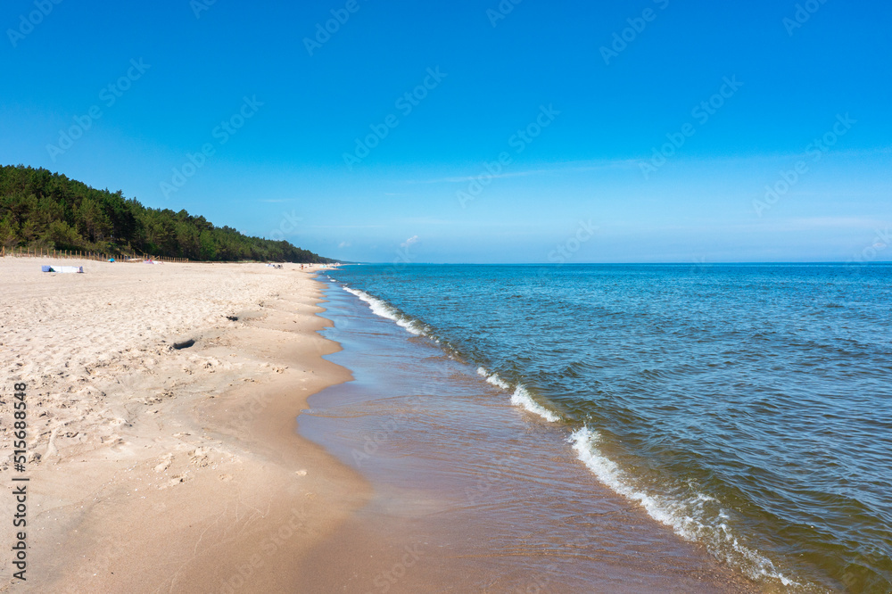 波兰什图托沃波罗的海夏季海滩景观