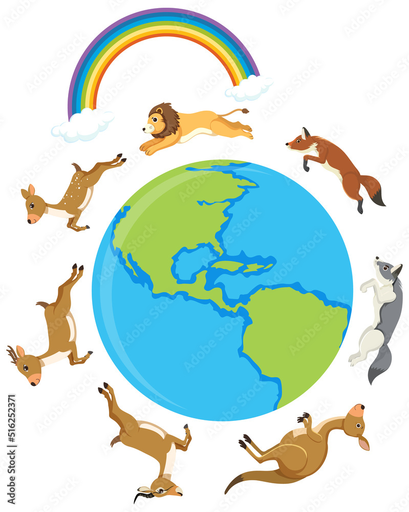 Wild animals around the world