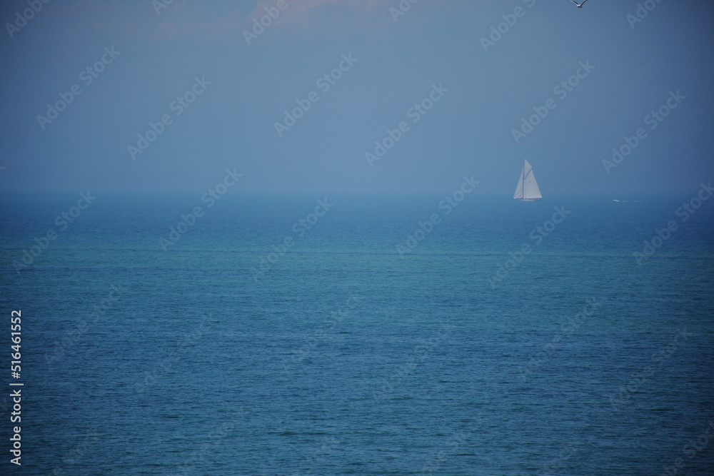 sailing in the sea