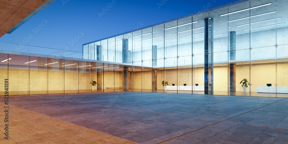 Modern glass wall commercial buildings exterior