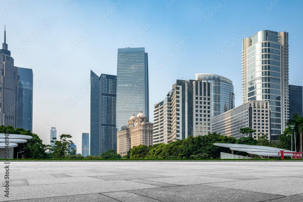 广州珠江新城金融中心街景