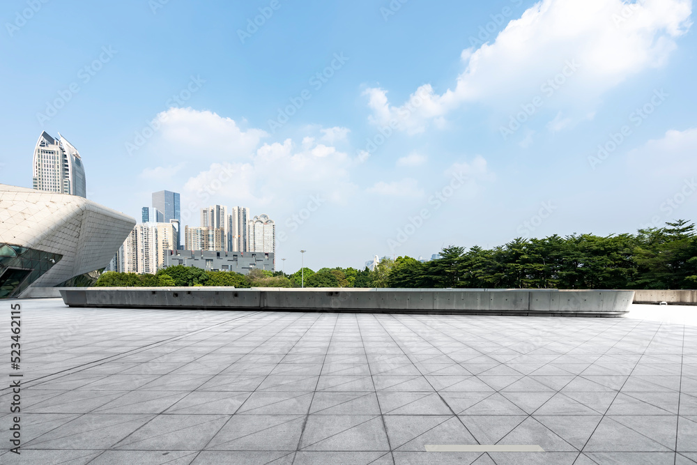 Street view of Guangzhou Zhujiang New Town Financial Center