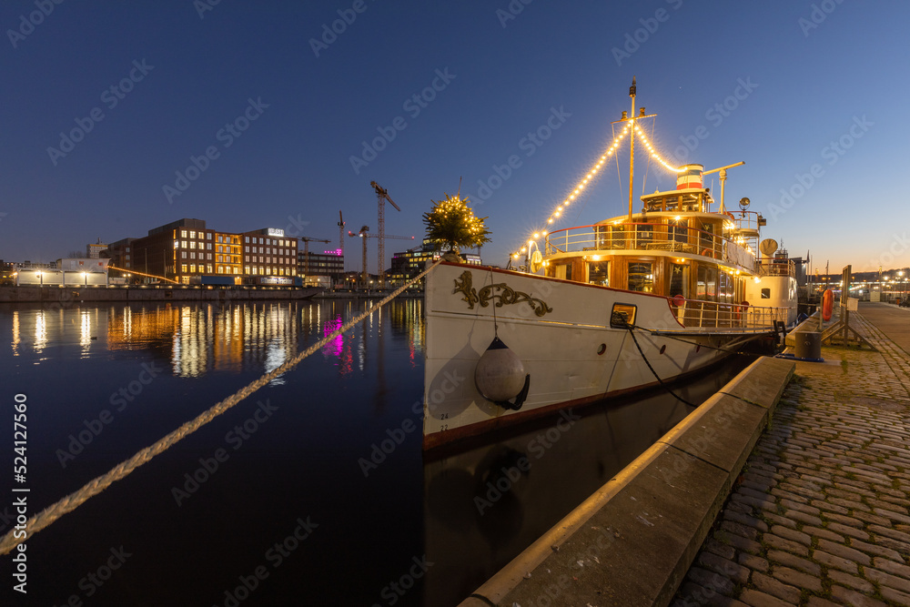 Historisches Schiff Freye in Kiel in der Hörn