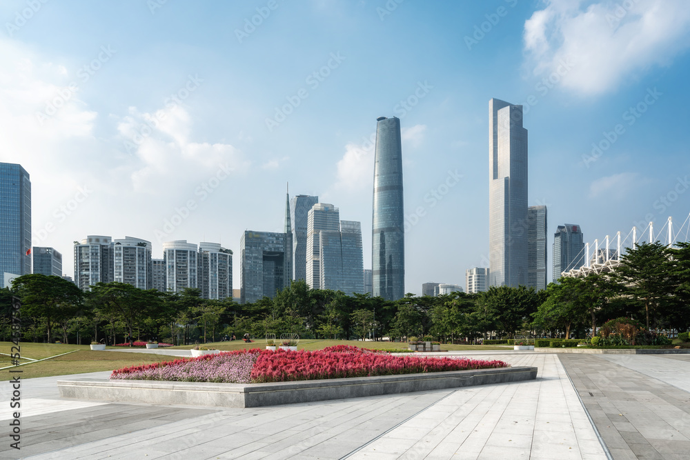 Chinese modern urban architectural landscape