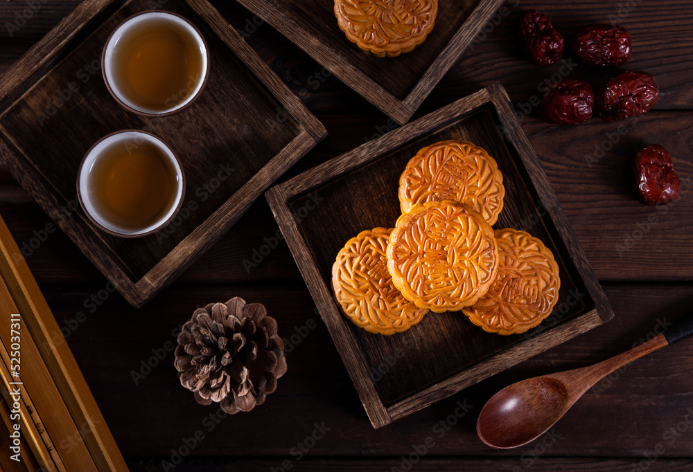 中国传统节日中秋美食月饼