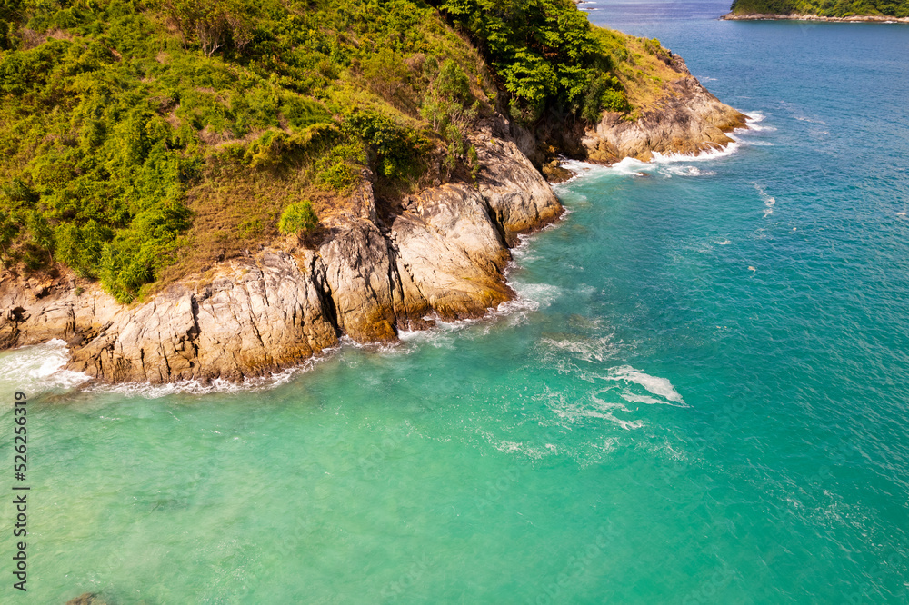 美丽的泰国普吉岛热带海洋的壮丽海景