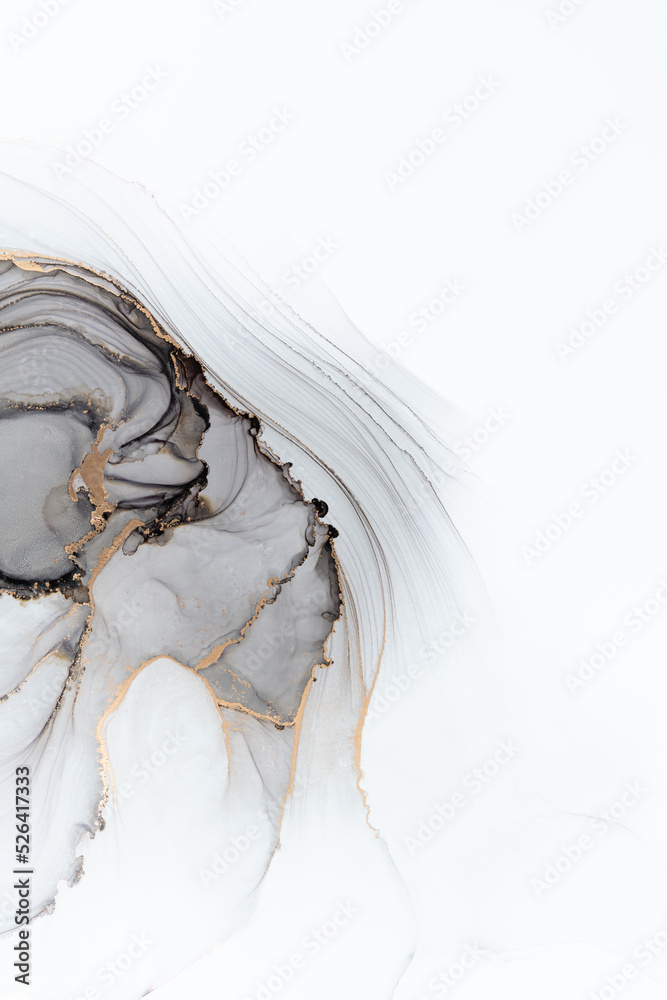 Marble ink abstract art from meticulous original painting abstract background . Painting was painted