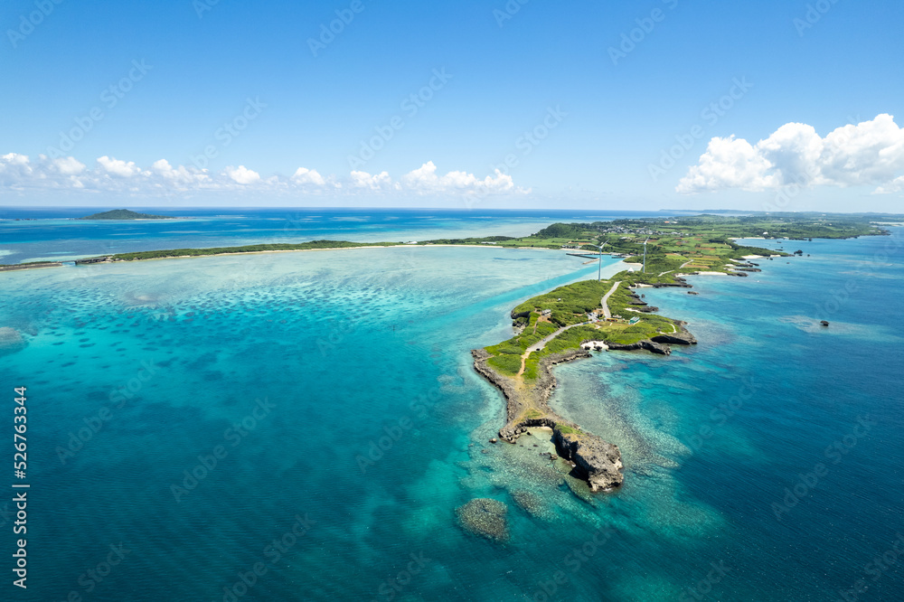 沖縄県・宮古島・西平安名崎・ドローン空撮