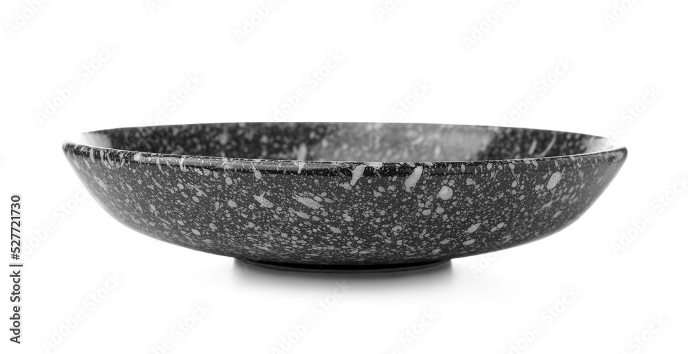 Empty ceramic plate isolated on white