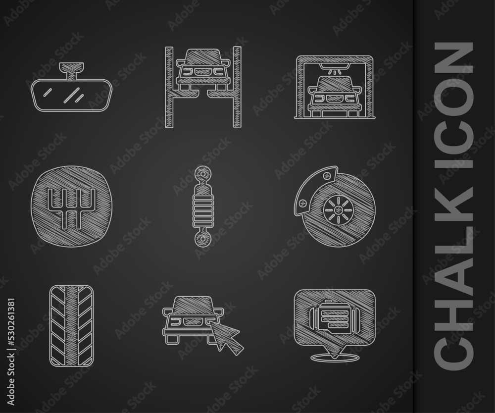 Set Shock absorber, Online car sharing, Check engine, Car brake disk with caliper, tire wheel, Gear 