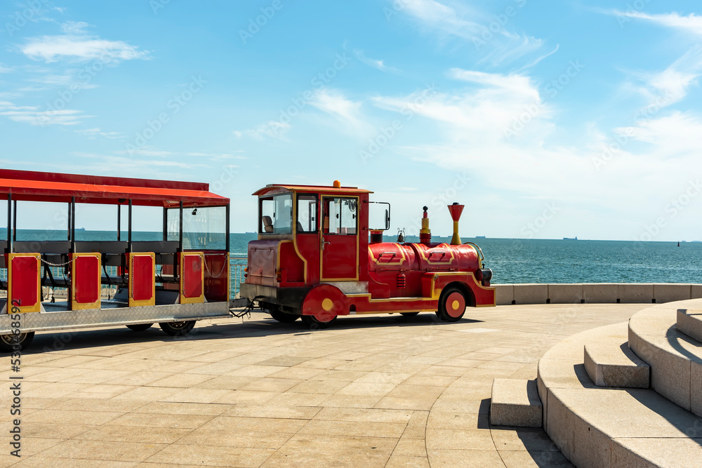 Beautiful coastline scenery of Qingdao, China