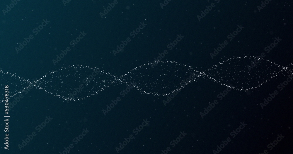 Image of DNA structure against black background