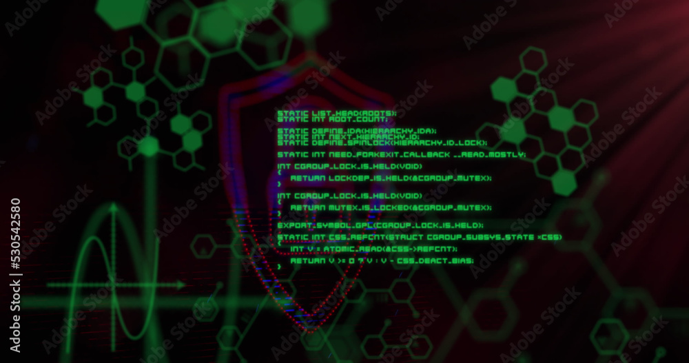 紫色挂锁符号的图像，信息和数据处理为黑色