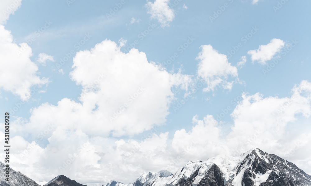 Summer colourful mountain landscape.