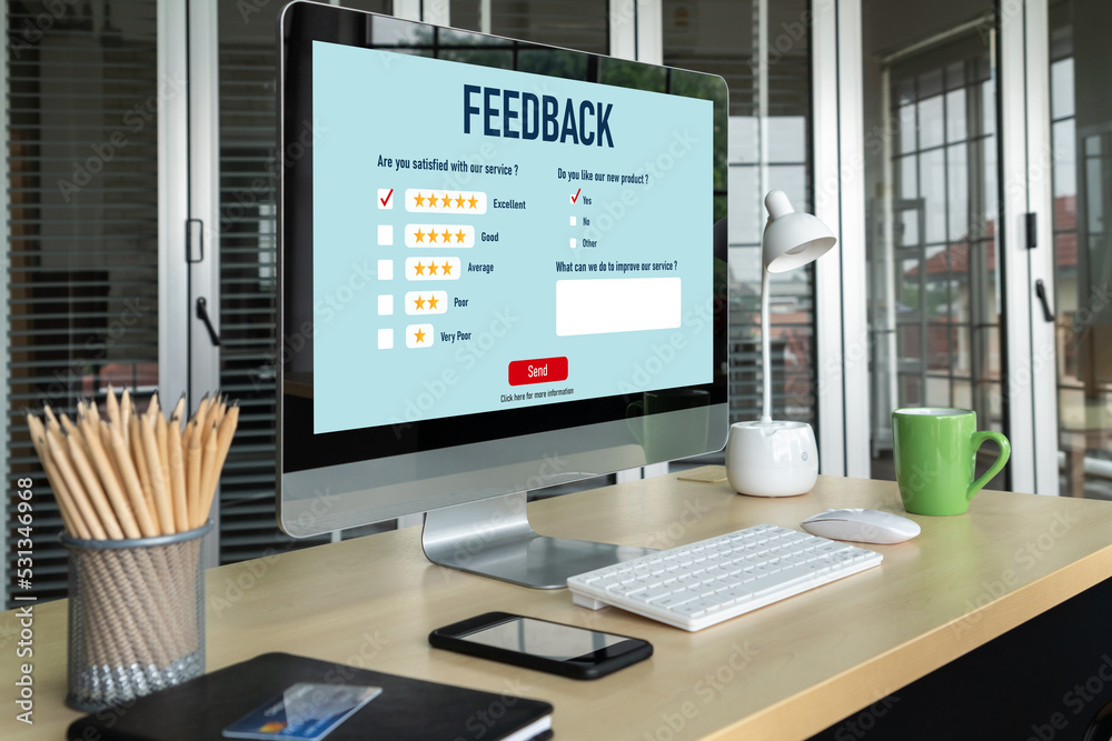 Customer feedback and review analysis by modish computer software for corporate business